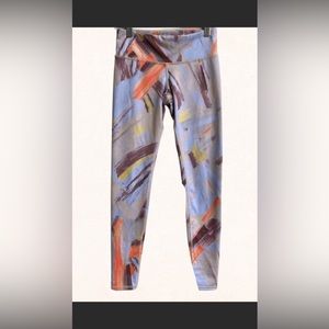 ALO yogo airbrushed leggings multicolor size:S
